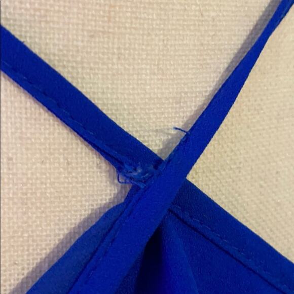 CeCe Tiered Maxi Dress Royal Blue Size 2 - Picture 4 of 7